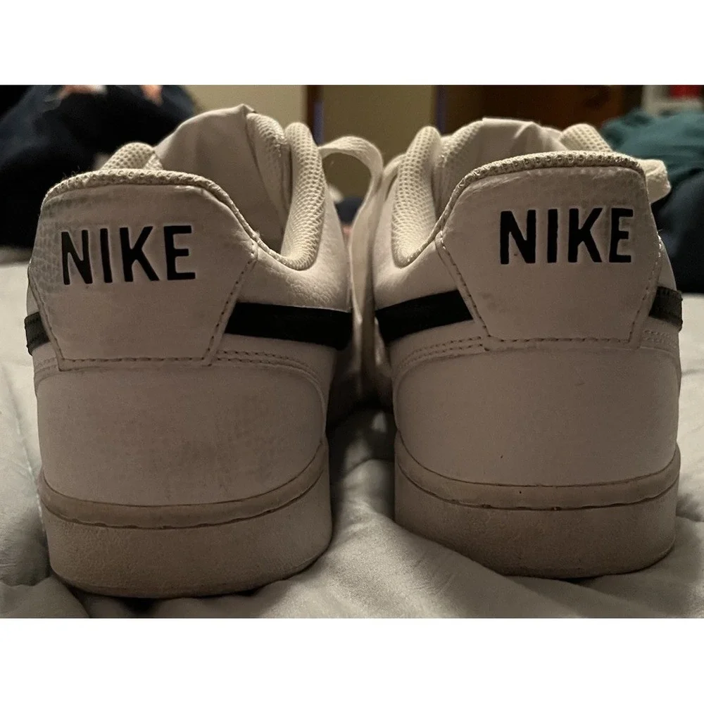 Nike‎ Men's Court Vision Low Sneakers - White/Black/White - 9.5 US - DH2987-101